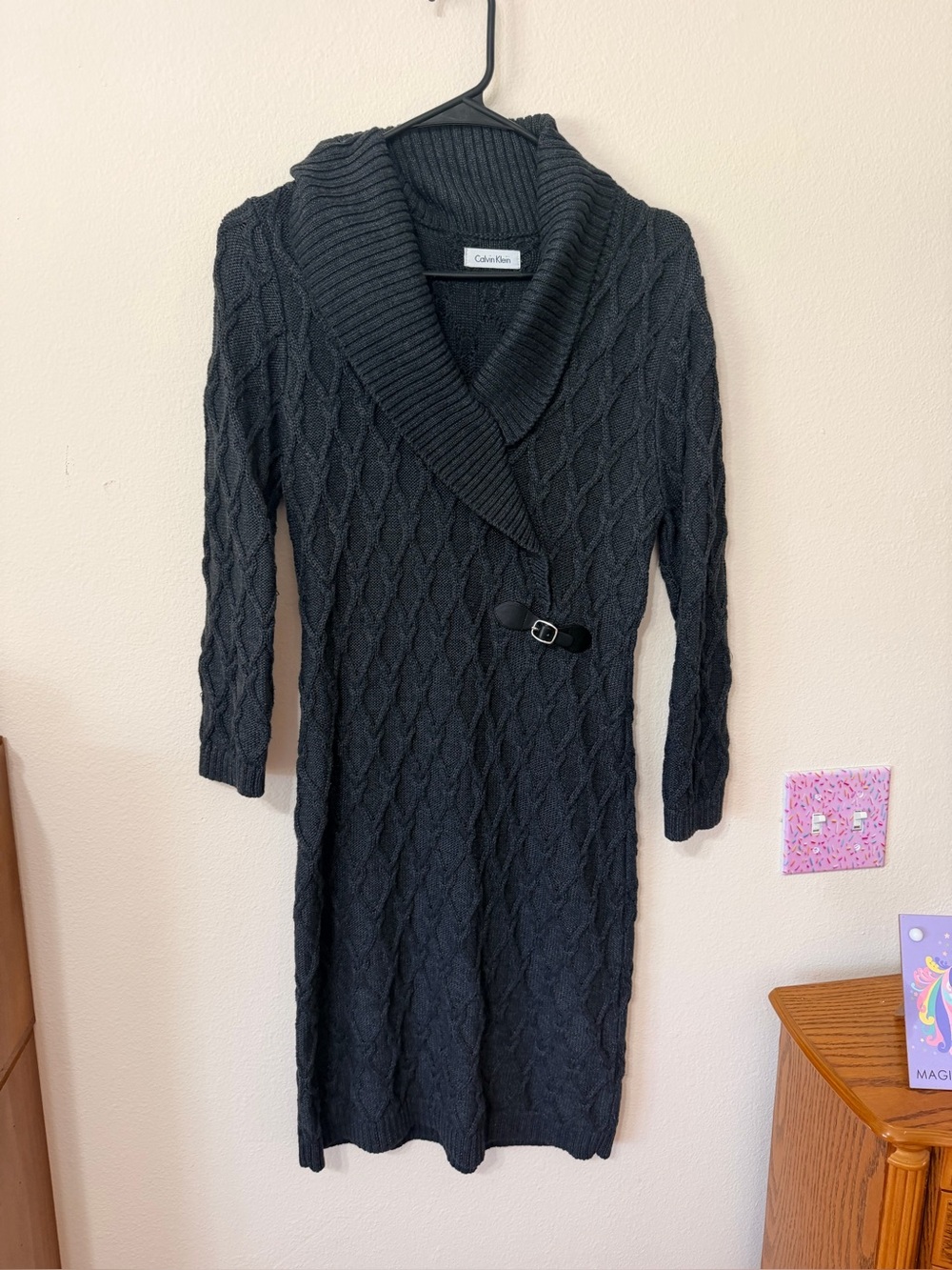 Calvin Klein Charcoal Sweater dress